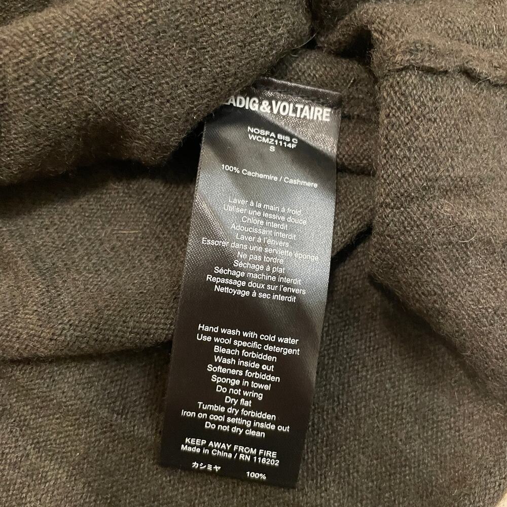 Rare Zadig & Voltaire Cashmere Skull Sweater | Pink Back Graphic, 100% Cashmere - Picture 6 of 7